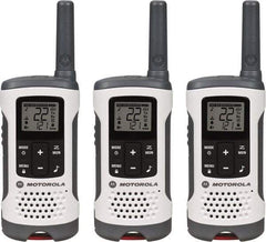 Motorola - 16 Mile Range, 22 Channel, 0.5 & 1.5 Watt, Series Talkabout, Recreational Two Way Radio - FRS/GMRS Band, 462.55 to 467.7125 Hz, AA & NiMH Battery, 12 NiMH & 29 AA hr Life, 12.87" High x 10.83" Wide x 1.78" Deep, Low Battery Alerts - USA Tool & Supply