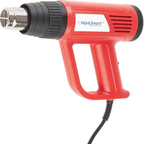 Value Collection - 104 to 932°F Heat Setting, Heat Gun - 120 Volts, 12.5 Amps, 1,500 Watts, 6' Cord Length - USA Tool & Supply