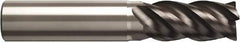 Seco - 16mm, 34mm LOC, 16mm Shank Diam, 90mm OAL, 4 Flute, Solid Carbide Square End Mill - Single End, SIRON-A Finish, Helical Flute, 40° Helix, Right Hand Cut, Right Hand Flute - USA Tool & Supply