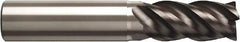 Seco - 16mm, 34mm LOC, 16mm Shank Diam, 90mm OAL, 4 Flute, Solid Carbide Square End Mill - Single End, SIRON-A Finish, Helical Flute, 40° Helix, Right Hand Cut, Right Hand Flute - USA Tool & Supply