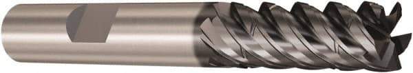 Seco - 6mm, 5 Flute, Single End, Solid Carbide, Corner Chamfer End Mill - 64mm OAL, 48° Helix, Right Hand Flute, 23mm LOC, Right Hand Cut - USA Tool & Supply