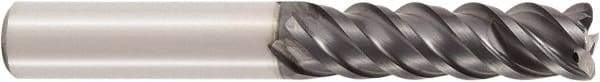 Seco - 16mm, 4 Flute, Single End, Solid Carbide, 1mm Corner Radius End Mill - 100mm OAL, 48° Helix, Right Hand Flute, 50mm LOC, Right Hand Cut - USA Tool & Supply