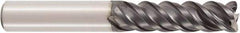 Seco - 16mm, 4 Flute, Single End, Solid Carbide, 1mm Corner Radius End Mill - 100mm OAL, 48° Helix, Right Hand Flute, 50mm LOC, Right Hand Cut - USA Tool & Supply