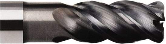 Seco - 16mm, 32mm LOC, 16mm Shank Diam, 100mm OAL, 5 Flute, Solid Carbide Square End Mill - Single End, SIRON-A Finish, Helical Flute, Right Hand Cut, Right Hand Flute - USA Tool & Supply