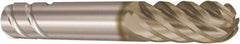 Seco - 6mm Diam, 17mm LOC, 6 Flute Solid Carbide Ball End Mill - HXT Finish, Single End, 57mm OAL, 4.5mm Shank Diam, Spiral Flute - USA Tool & Supply