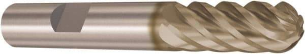 Seco - 10mm Diam, 26mm LOC, 6 Flute Solid Carbide Ball End Mill - HXT Finish, Single End, 72mm OAL, 4.5mm Shank Diam, Spiral Flute - USA Tool & Supply