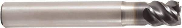 Seco - 10mm, 4 Flute, Single End, Solid Carbide, 1mm Corner Radius End Mill - 65mm OAL, 50° Helix, Right Hand Flute, 10mm LOC, Right Hand Cut, 22mm Extended Reach - USA Tool & Supply