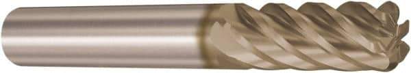 Seco - 25mm, 50mm LOC, 25mm Shank Diam, 125mm OAL, 6 Flute, Solid Carbide Square End Mill - Single End, HXT Finish, Helical Flute, 38° Helix, Centercutting, Right Hand Cut, Right Hand Flute - USA Tool & Supply