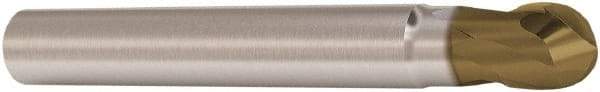 Seco - 8mm, 2 Flute, Single End, Solid Carbide, 4mm Corner Radius End Mill - 75mm OAL, 28° Helix, Right Hand Flute, 8mm LOC, Right Hand Cut, 16mm Extended Reach - USA Tool & Supply