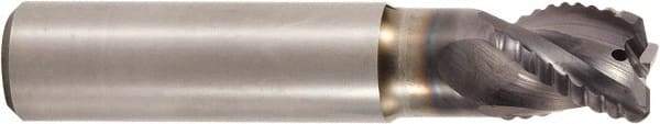 Seco - 12mm, 3 Flute, Single End, Solid Carbide, 0.5mm Corner Radius End Mill - 95mm OAL, 37.5° Helix, Right Hand Flute, 14mm LOC, Right Hand Cut, 40mm Extended Reach - USA Tool & Supply