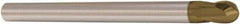 Seco - 6mm Diam, 6mm LOC, 2 Flute Solid Carbide Ball End Mill - HXT Finish, Single End, 75mm OAL, 6mm Shank Diam, Spiral Flute - USA Tool & Supply