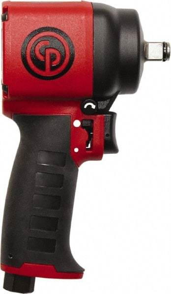 Chicago Pneumatic - 1/2" Drive, 9,400 RPM, 450 Ft/Lb Torque Impact Wrench - Pistol Grip Handle, 22 CFM, 1/4" Inlet - USA Tool & Supply