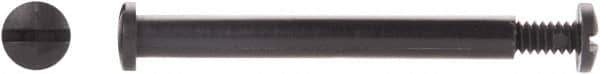 Made in USA - #10-24 Thread Screw & Barrel, Pan Head, Slotted Drive, Nylon Sex Bolt & Binding Post - Uncoated, 3/8" Screw Length, 1/2" Long Barrel, Grade 6/6 - USA Tool & Supply