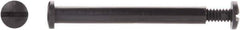 Made in USA - #10-24 Thread Screw & Barrel, Pan Head, Slotted Drive, Nylon Sex Bolt & Binding Post - Uncoated, 3/8" Screw Length, 3/8" Long Barrel, Grade 6/6 - USA Tool & Supply
