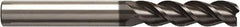 Seco - 14mm, 3 Flute, Single End, Solid Carbide, Corner Chamfer End Mill - 120mm OAL, Right Hand Flute, 50mm LOC, Right Hand Cut - USA Tool & Supply