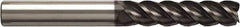 Seco - 25mm, 80mm LOC, 25mm Shank Diam, 150mm OAL, 4 Flute, Solid Carbide Square End Mill - Single End, NXT Finish, Helical Flute, Centercutting, Right Hand Cut, Right Hand Flute, Series JS514 - USA Tool & Supply