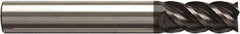 Seco - 25mm, 50mm LOC, 25mm Shank Diam, 125mm OAL, 4 Flute, Solid Carbide Square End Mill - Single End, NXT Finish, Helical Flute, Centercutting, Right Hand Cut, Right Hand Flute, Series JS514 - USA Tool & Supply