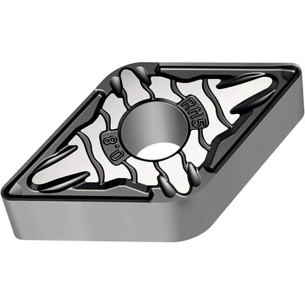 Walter - DNMG442 RM5 Grade WSM10S Carbide Turning Insert - 55° Diamond, 1/2" Inscr Circle, 1/4" Thick, 1/32" Corner Radius - USA Tool & Supply