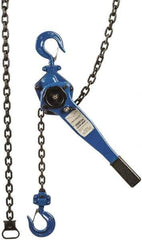 Value Collection - 3,000 Lb Lifting Capacity, 10' Lift Height, Lever Hoist - Made from Chain, 44 Lb Avg Pull to Lift Rated Load, 1 Chain - USA Tool & Supply