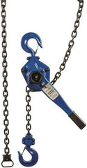 Value Collection - 6,000 Lb Lifting Capacity, 10' Lift Height, Lever Hoist - Made from Chain, 71 Lb Avg Pull to Lift Rated Load, 1 Chain - USA Tool & Supply