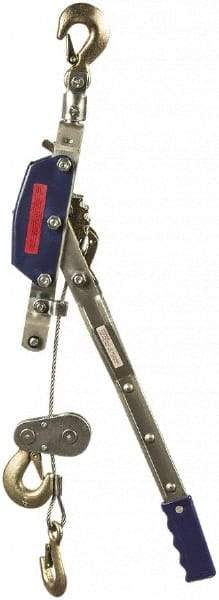 Value Collection - 4,000 Lb Lifting Capacity, 8-1/2' Lift Height, Puller Hoist - Made from Wire Rope - USA Tool & Supply
