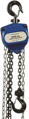 Value Collection - 2,000 Lb Lifting Capacity, 15' Lift Height, Hand Hoist - Made from Chain, 36' Overhaul to Lift 1', 79 Lb Avg Pull to Lift Rated Load, 1 Chain - USA Tool & Supply