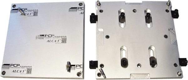 Mitee-Bite - Square Aluminum CNC Clamping Pallet - 379mm Wide x 379mm Long x 25.4mm Thick - USA Tool & Supply