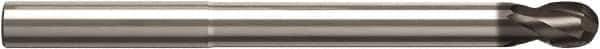 Seco - 6mm Diam, 6mm LOC, 2 Flute Solid Carbide Ball End Mill - NXT Finish, Single End, 80mm OAL, 6mm Shank Diam, Spiral Flute - USA Tool & Supply