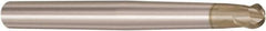 Seco - 2mm Diam, 2mm LOC, 2 Flute Solid Carbide Ball End Mill - HXT Finish, Single End, 80mm OAL, 6mm Shank Diam, Spiral Flute - USA Tool & Supply
