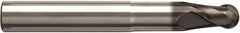 Seco - 4mm Diam, 4mm LOC, 2 Flute Solid Carbide Ball End Mill - NXT Finish, Single End, 57mm OAL, 6mm Shank Diam, Spiral Flute - USA Tool & Supply