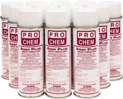 Pro Chem - 6 oz 25% DEET Aerosol Spray - For Mosquitos, Chiggers, Deer Flies, Gnats, Stable Flies, Fleas, Ticks, Black Flies, Biting Flies - USA Tool & Supply