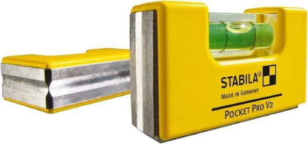 Stabila - Tubular & Pocket Levels Mounting Type: Pocket Clip Mounting Direction: Horizontal/Vertical - USA Tool & Supply