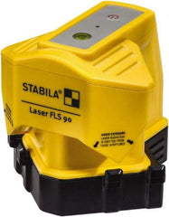 Stabila - 2 Beam 490' Max Range Cross Line Level - Red Beam, 3/16" at 50' Accuracy, Battery Included - USA Tool & Supply