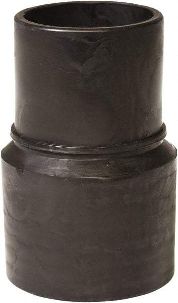 Flexaust - 2" Screw-On Hose Cuff - PVC, Black - USA Tool & Supply