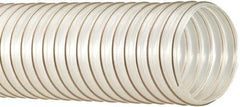 Flexaust - 8" ID, 9 Hg Vac Rating, 14 psi, Polyurethane Vacuum & Duct Hose - 25' Long, Clear, 8" Bend Radius, -65 to 225°F - USA Tool & Supply