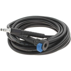 PRO-SOURCE - 2,600 Max psi Fixed Pressure Washer Hose - 25' Long, 6.35 Orifice, 1/4" Hole Size - USA Tool & Supply