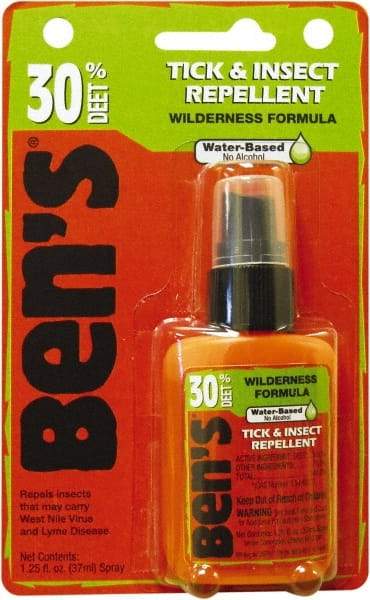 Ben's - 1.25 oz 30% DEET Pump Spray - For Ticks, Mosquitos, Disease Carrying Insects - USA Tool & Supply