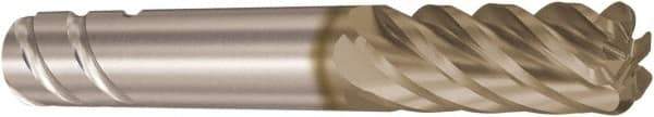 Seco - 12mm, 6 Flute, Single End, Solid Carbide, 0.5mm Corner Radius End Mill - 83mm OAL, 38° Helix, Right Hand Flute, 30mm LOC, Right Hand Cut - USA Tool & Supply