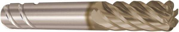Seco - 10mm, 6 Flute, Single End, Solid Carbide, 2mm Corner Radius End Mill - 72mm OAL, 38° Helix, Right Hand Flute, 26mm LOC, Right Hand Cut - USA Tool & Supply