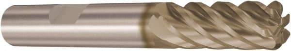 Seco - 20mm, 6 Flute, Single End, Solid Carbide, 2mm Corner Radius End Mill - 121mm OAL, 38° Helix, Right Hand Flute, 62mm LOC, Right Hand Cut - USA Tool & Supply