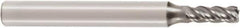 Seco - 4mm, 4 Flute, Single End, Solid Carbide, 0.5mm Corner Radius End Mill - 55mm OAL, 40° Helix, Right Hand Flute, 10mm LOC, Right Hand Cut - USA Tool & Supply