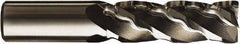 Seco - 6 Flute Cobalt Roughing & Finishing Corner Radius End Mill - Uncoated, Weldon Shank, 35° Helix, Non-Centercutting, Long Length - USA Tool & Supply