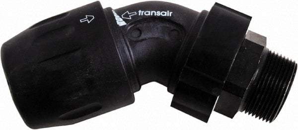 Transair - 1-1/2" ID, 40mm OD, 45° Male Elbow - Plastic, 232 Max psi, 2 Male NPT - USA Tool & Supply