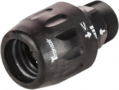 Transair - 1-1/2" ID, 40mm OD, Male Connector - Plastic, 232 Max psi, 1 Male NPT, 4-3/8" Long - USA Tool & Supply