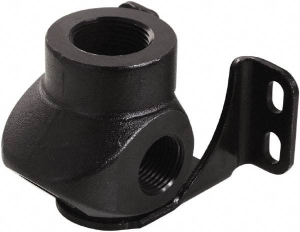 Transair - Three Port Wall Bracket - Plastic, 232 Max psi, 3/4 & 1/2 & 1/4 Female NPT, 3-5/16" Long - USA Tool & Supply