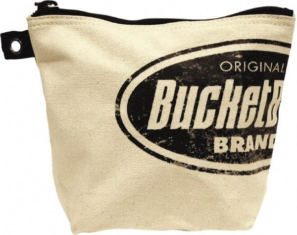 Bucket Boss - 1 Pocket Holster - Canvas, Cream & Black, 10" Wide x 1" High - USA Tool & Supply