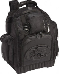 Dead On - 34 Pocket Black Polyester Backpack Tool Bag - 17" Wide x 10" Deep x 20" High - USA Tool & Supply