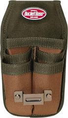 Bucket Boss - 1 Pocket Holster - Polyester, Brown & Green, 4-1/2" Wide x 9-1/2" High - USA Tool & Supply