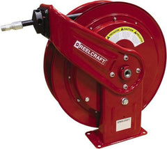 Reelcraft - 75' Spring Retractable Hose Reel - 2,600 psi, Hose Included - USA Tool & Supply