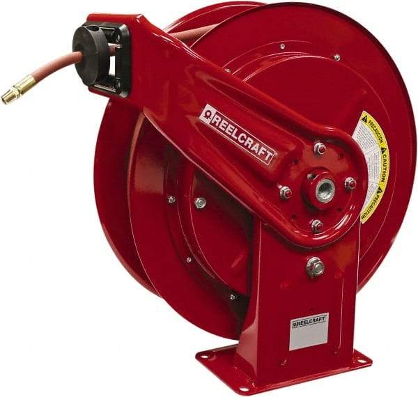 Reelcraft - 50' Spring Retractable Hose Reel - 300 psi, Hose Included - USA Tool & Supply